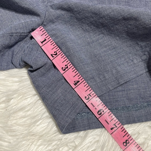 TOMMY HILFIGER Women's Blue Linen Blend Chino Walking Shorts Pockets - Picture 11 of 15